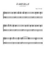Téléchargez l'arrangement pour piano de la partition de A Grenelle en PDF